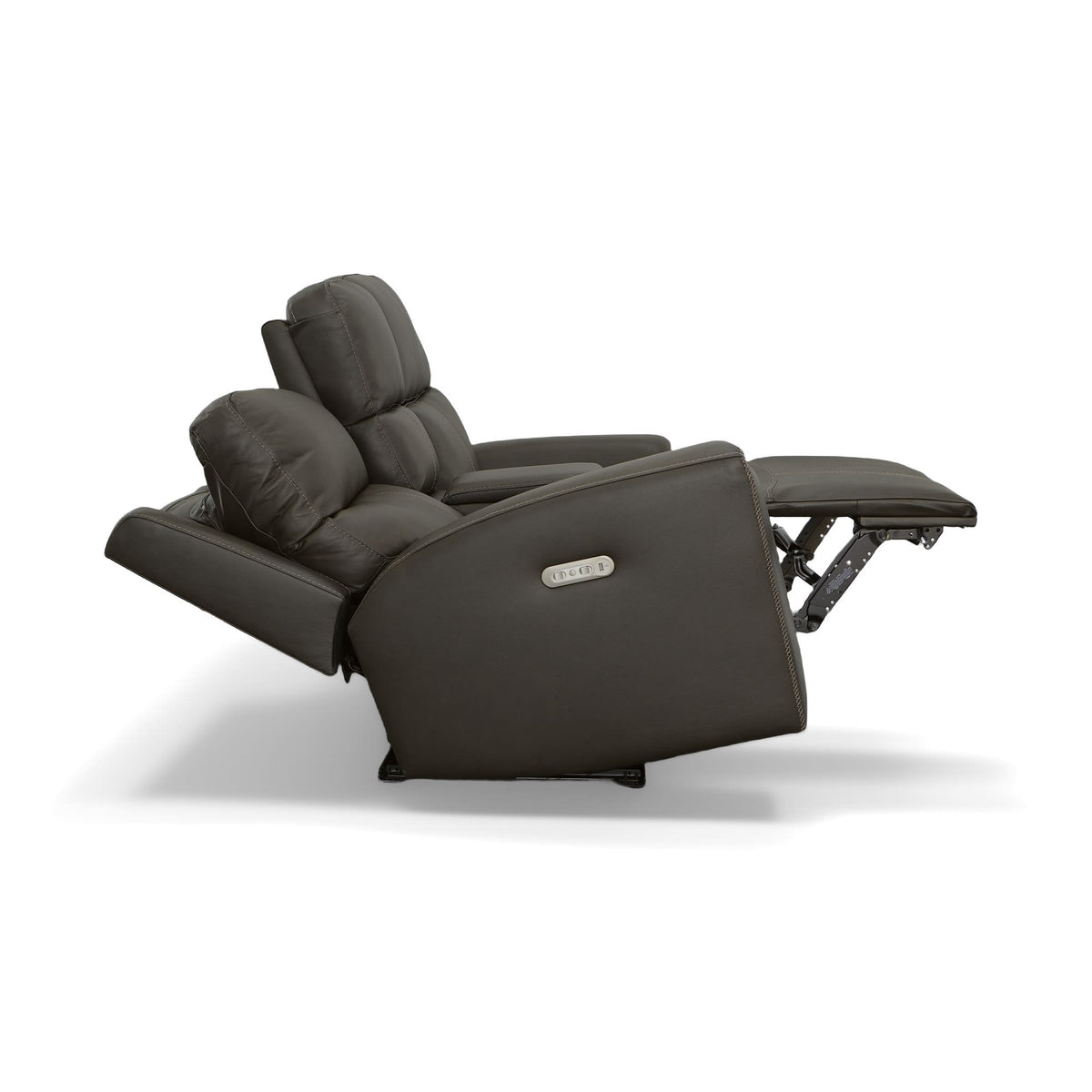 Flexsteel Jarvis Power Reclining Loveseat with Console & Power Headrests