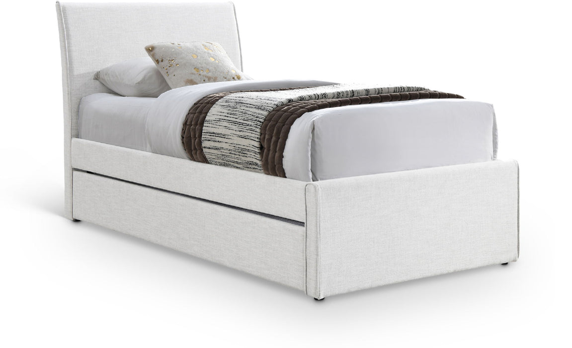Myles - Linen Twin Trundle Bed
