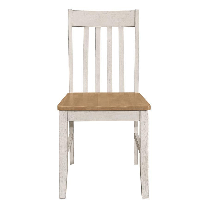 Kirby - Wood Dining Side Chair (Set of 2) - Rustic Off White