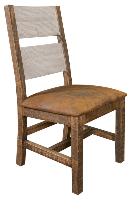 Pueblo Gray - Chair - Light Gray / Brown