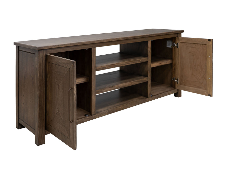 Novus lodge - 2 Doors TV Stand - Walnut Brown