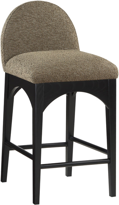Waldorf - Boucle Stool With Black Legs