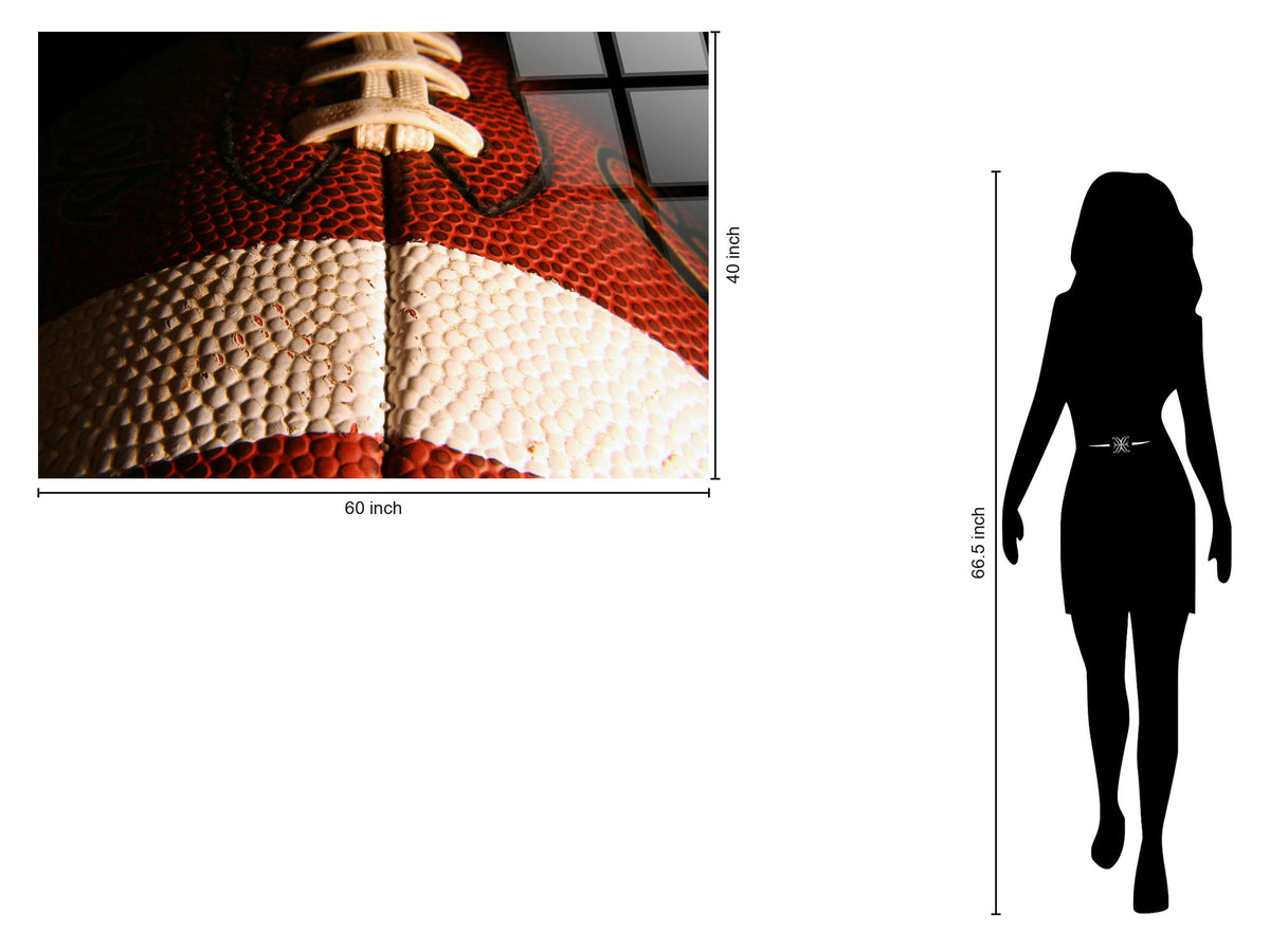 Gridiron Detail Tempered Glass - Red / White