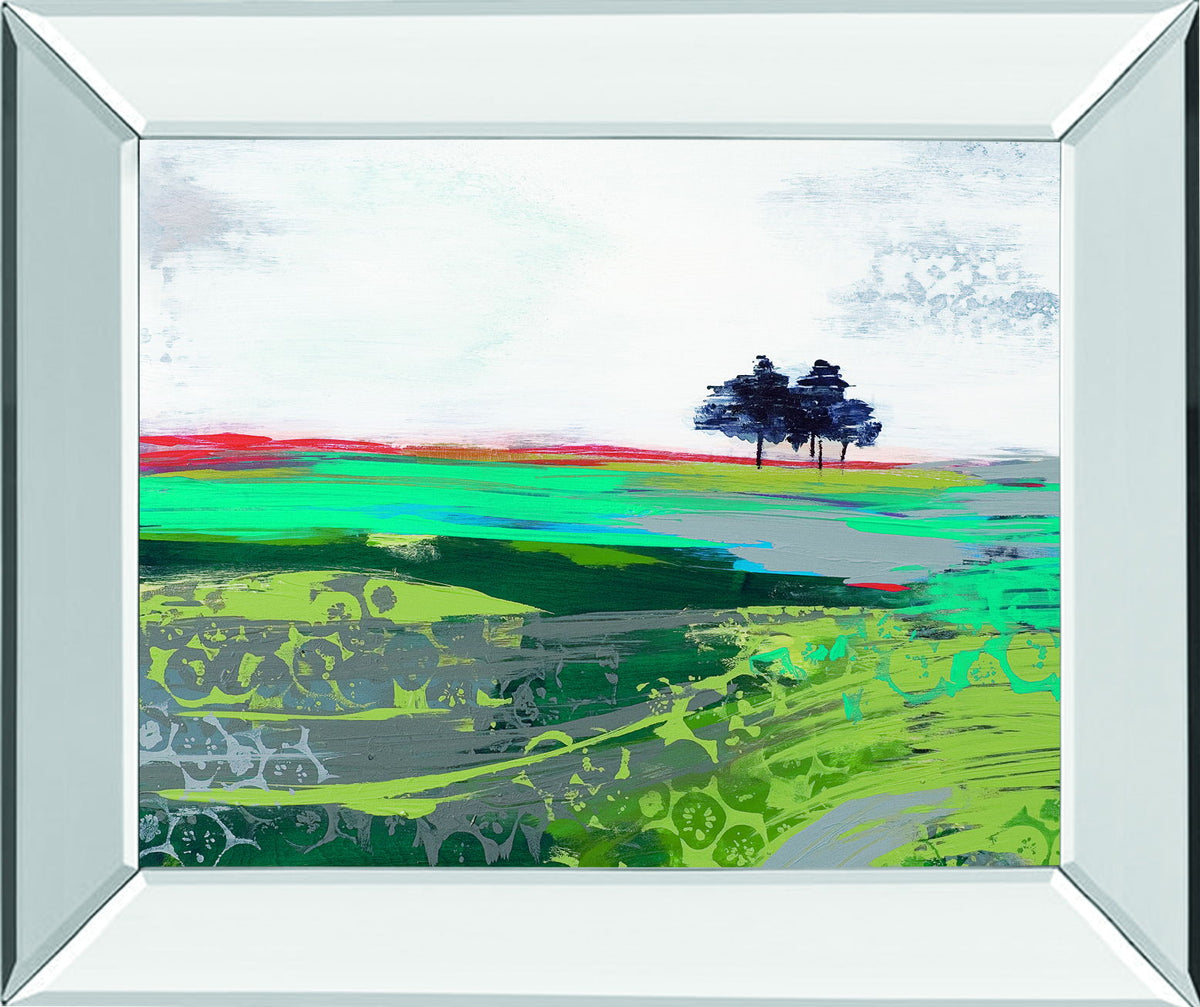 Summer Breeze By Leslie Bernsen - Mirror Framed Print Wall Art - Gray
