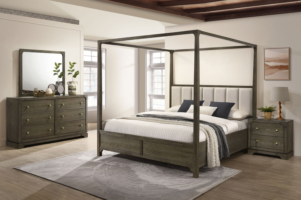 Gran Park - 4-Piece Queen Bedroom Set - Dark Cocoa