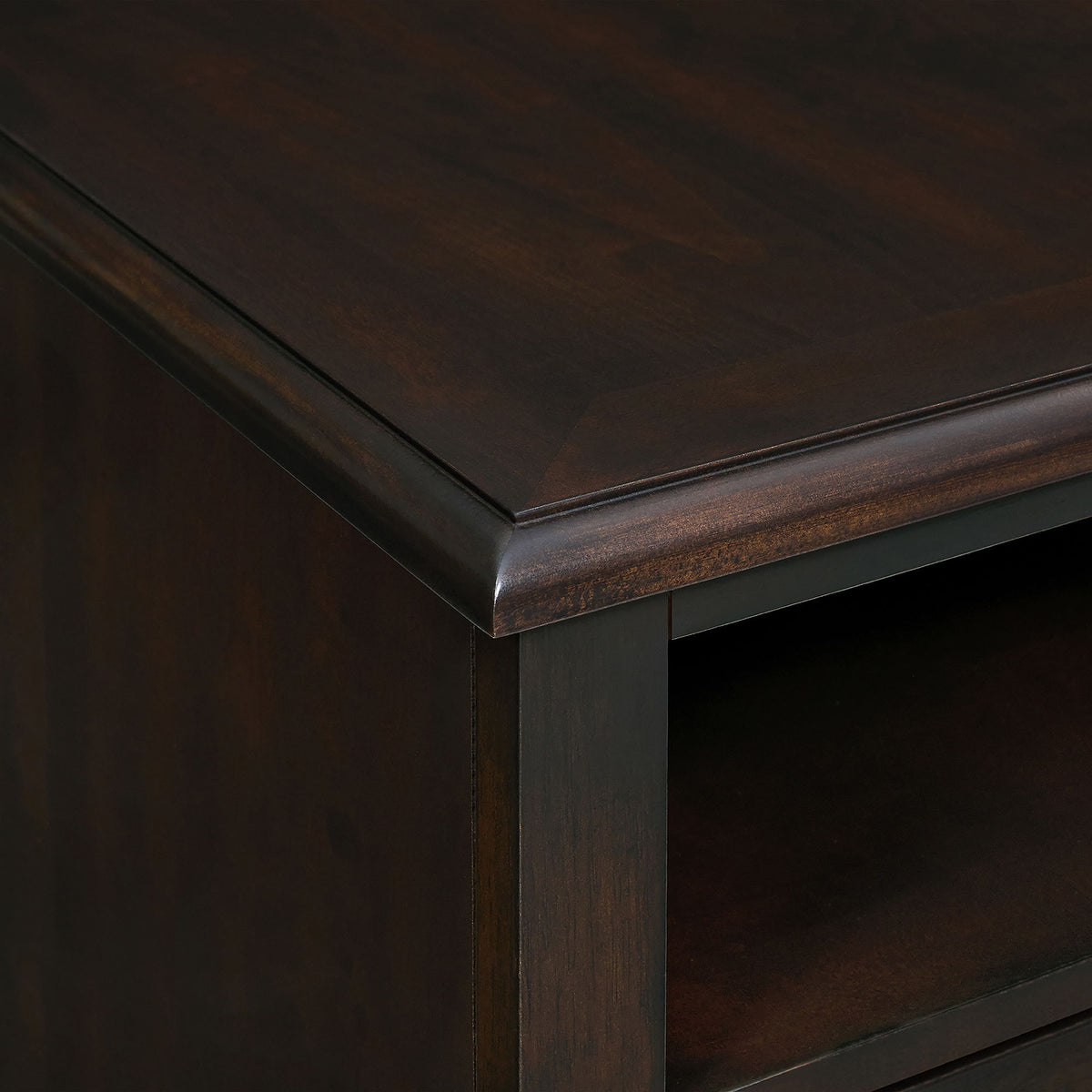Wagner - Chairside Table With USB - Cherry