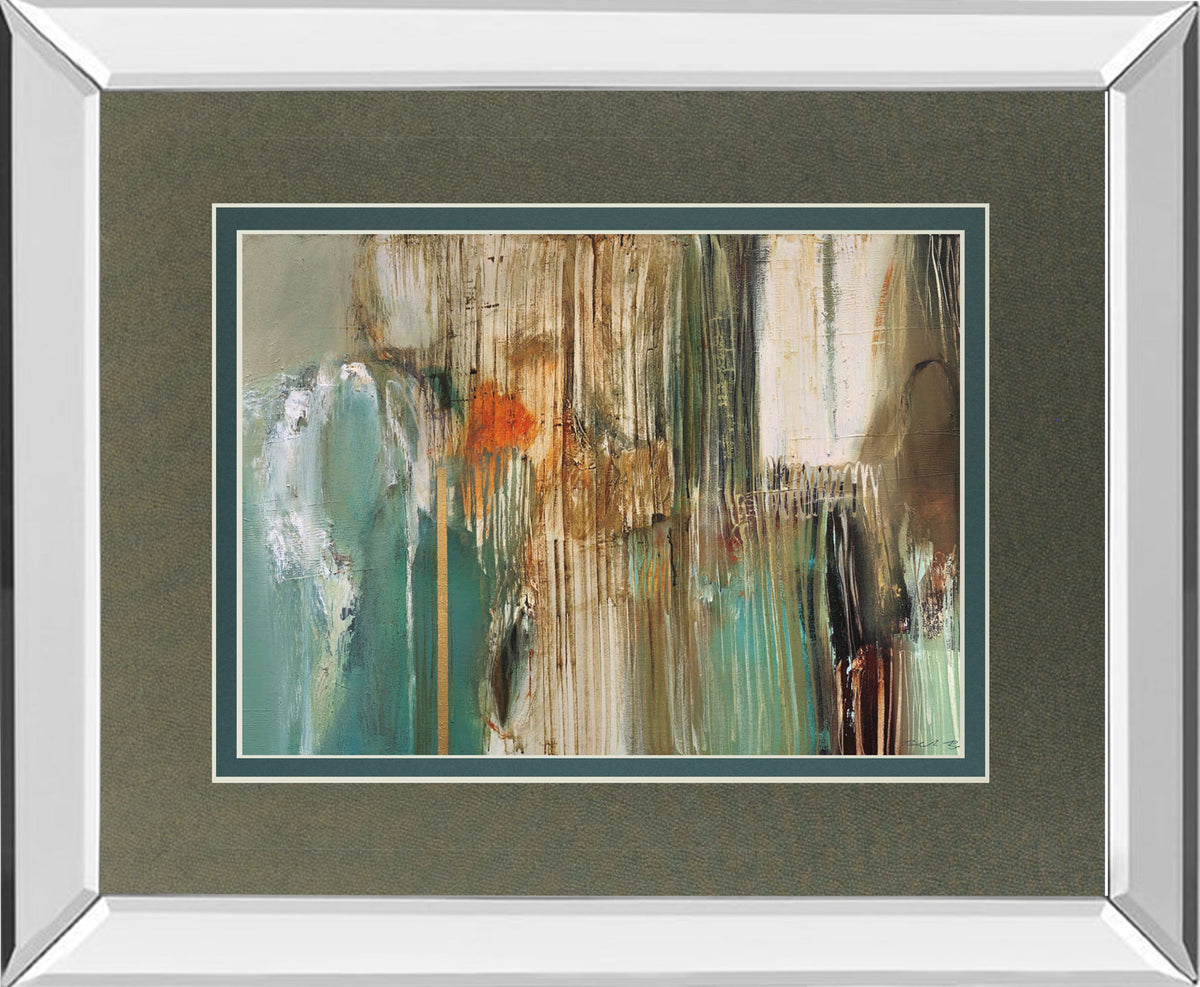 Peppermint Grove By Natasha Barnes - Mirror Framed Print Wall Art - Dark Gray