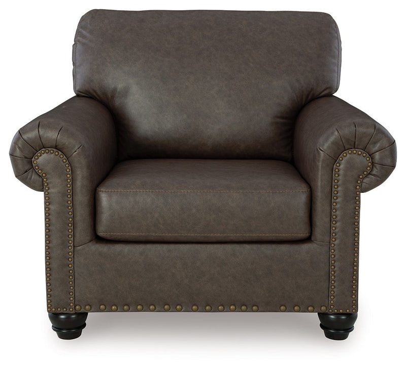 Roxmere - 2 Pc. - Chair, Ottoman - Umber