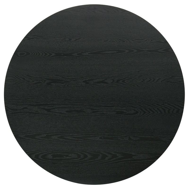 Hamlyn 43-inch Round Wood Counter Height Dining Table Black