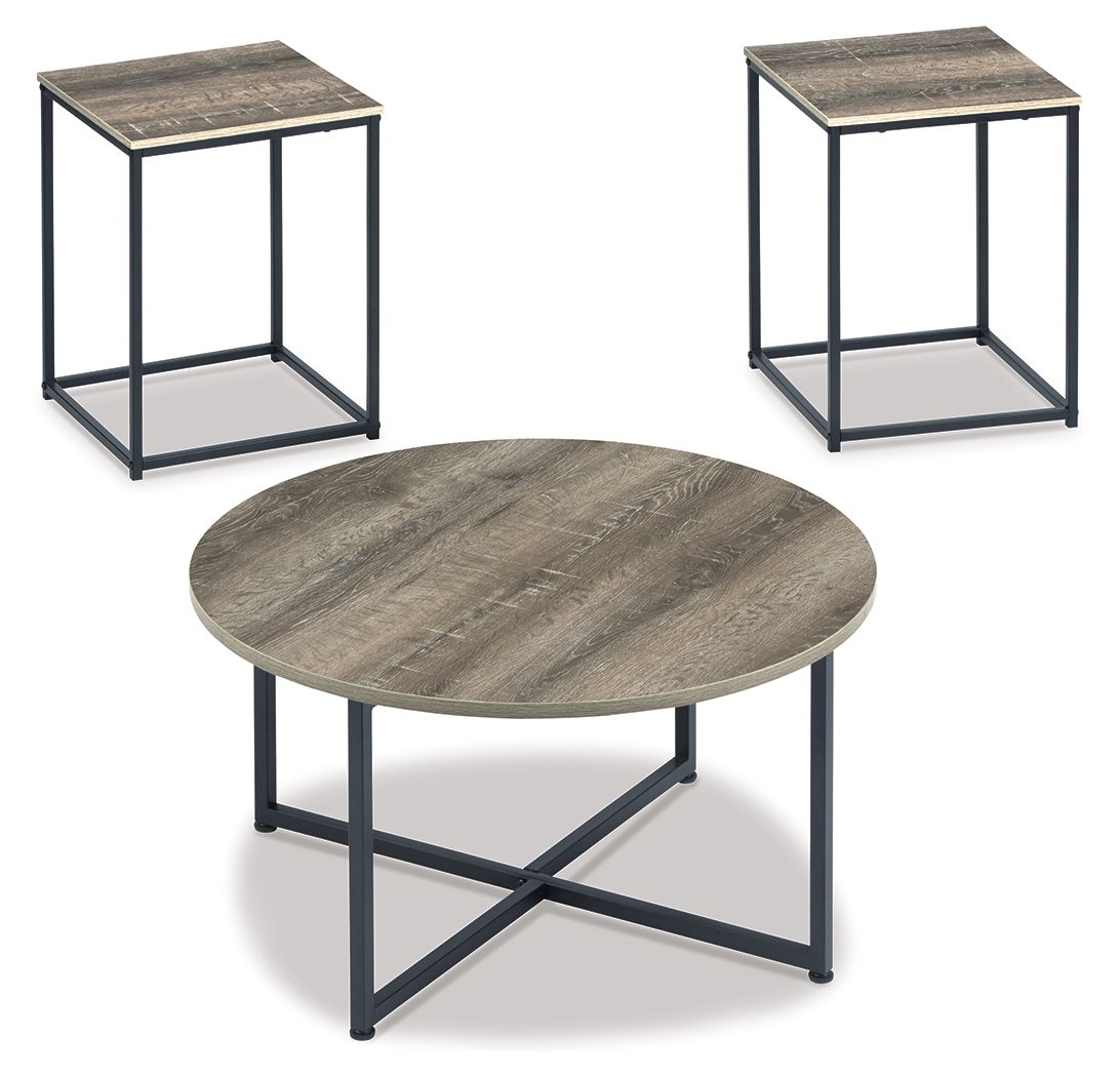 Wadeworth - Occasional Table Set (Set of 3) - Brown / Beige