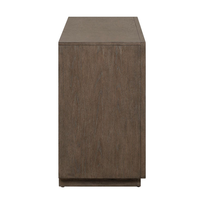 Aspen Sky - 78" TV Console - Weathered Saddle Brown