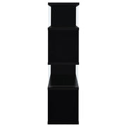 Emelle 63-inch 4-shelf Glass Panel Bookshelf
