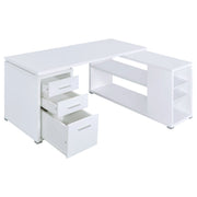 Yvette 60-inch 3-drawer L-Shape Computer Desk