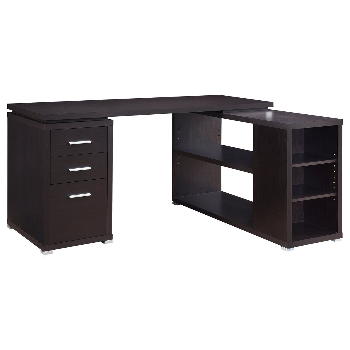 Yvette 60-inch 3-drawer L-Shape Computer Desk