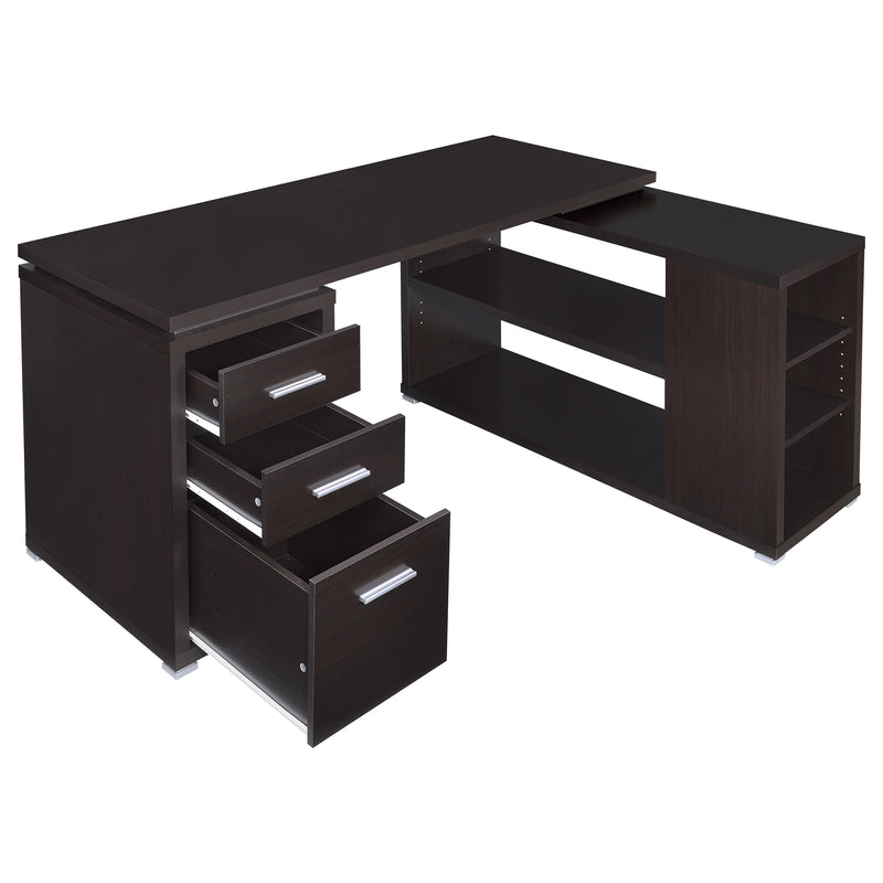 Yvette 60-inch 3-drawer L-Shape Computer Desk