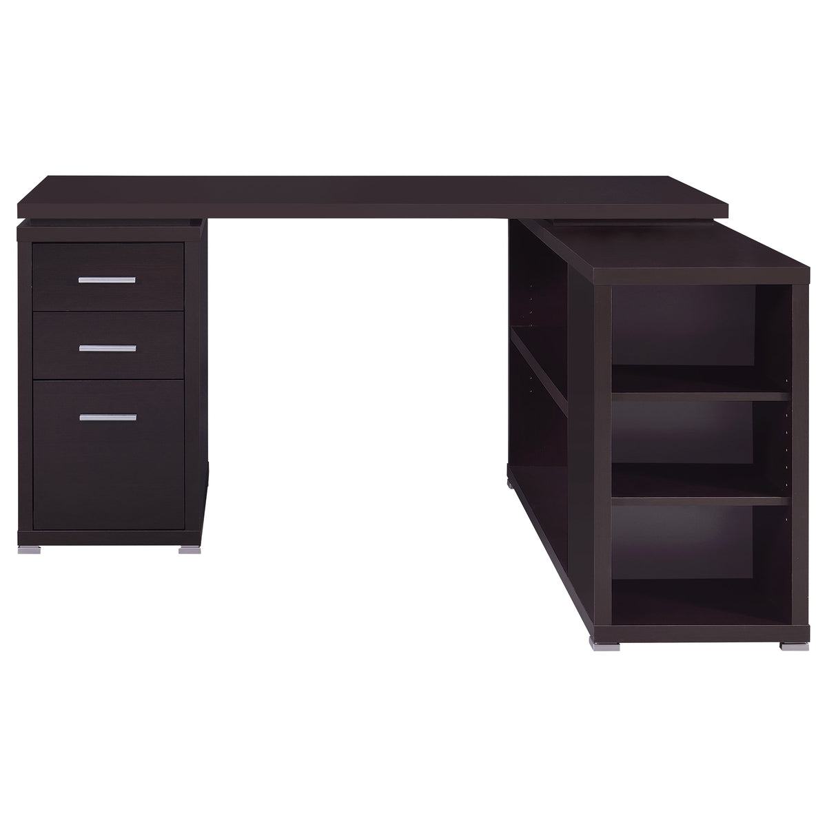 Yvette 60-inch 3-drawer L-Shape Computer Desk