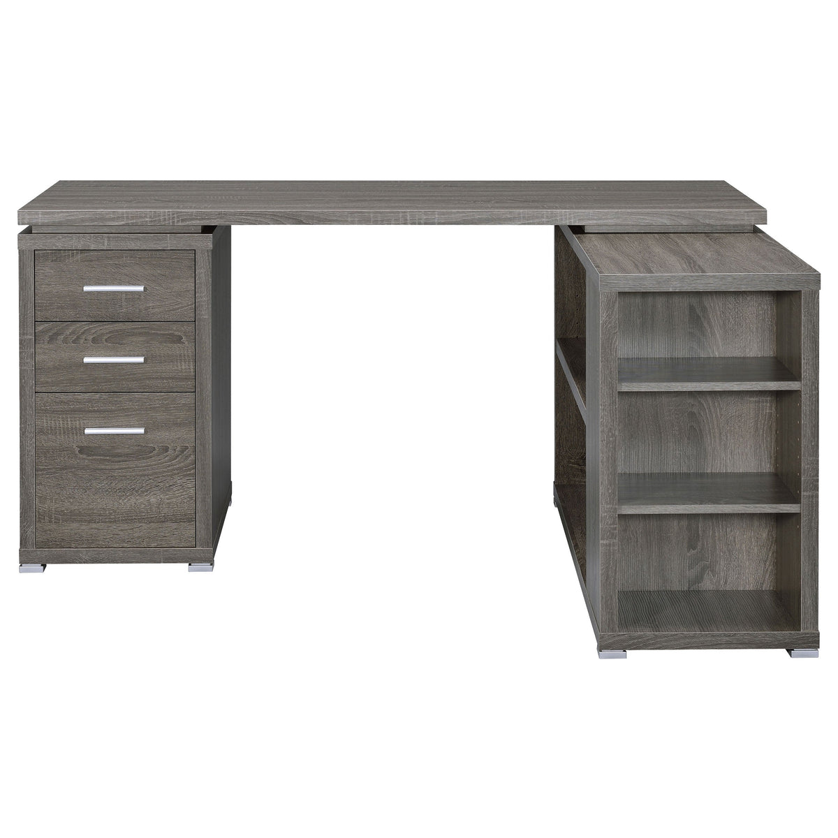 Yvette 60-inch 3-drawer L-Shape Computer Desk