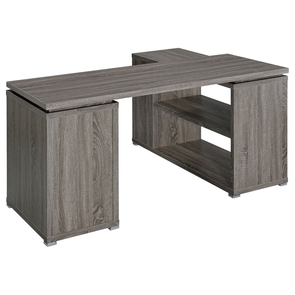 Yvette 60-inch 3-drawer L-Shape Computer Desk