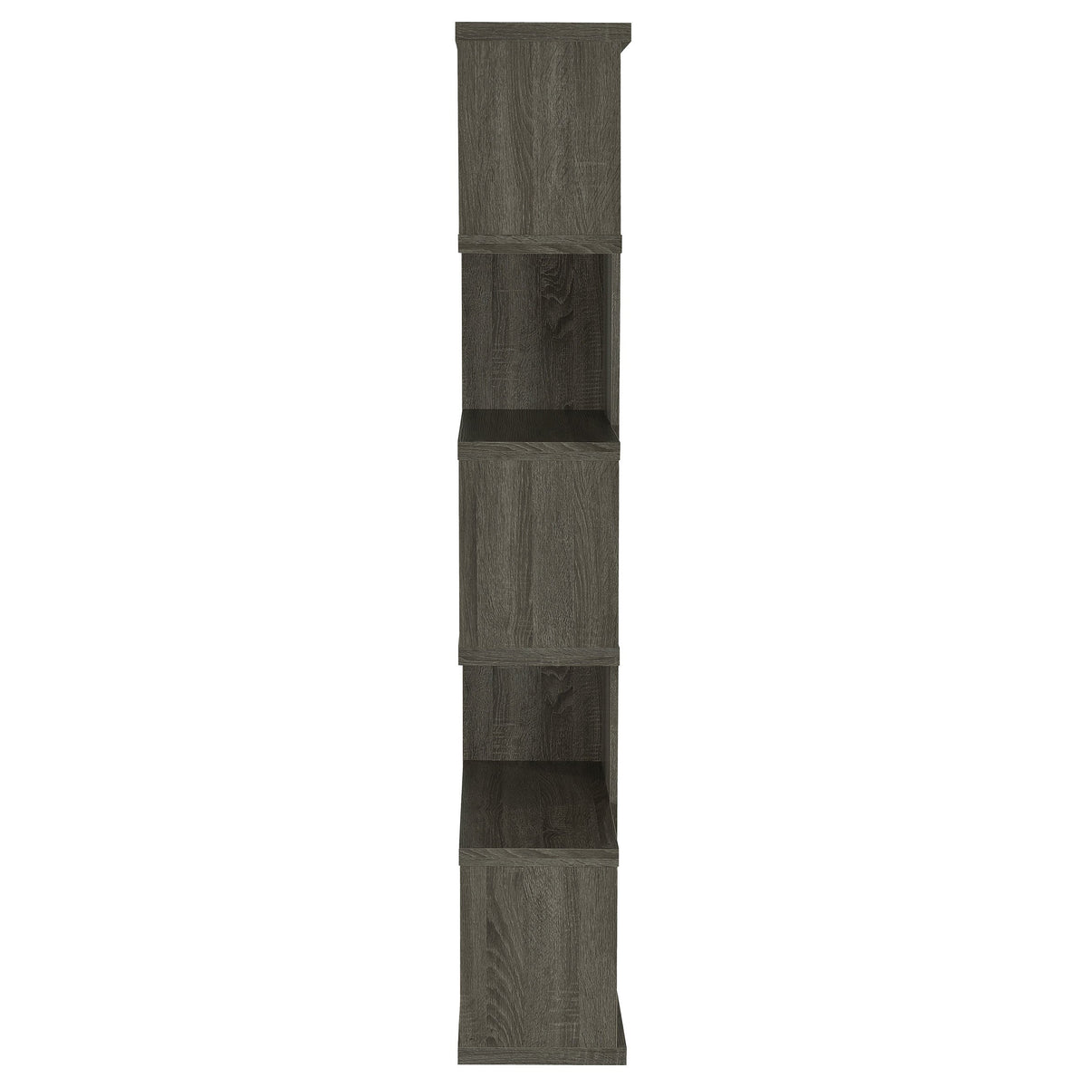 Joey 71-inch 5-shelf Bookshelf Weathered Grey