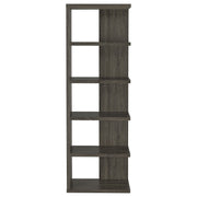 Harrison 71-inch 5-shelf Bookshelf Weathered Grey