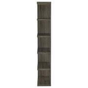 Harrison 71-inch 5-shelf Bookshelf Weathered Grey