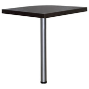 Skylar L-Shape Desk with Mobile File Cabinet Cappuccino
