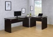 Skylar 83-inch L-Shaped Office Computer Desk Cappuccino Default Title