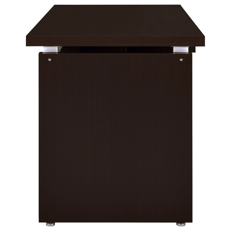 Skylar 55-inch Computer Desk with Keyboard Drawer Cappuccino