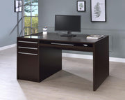 Halston 60-inch 3-drawer Office Computer Desk Cappuccino Default Title