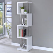 Baxter 67-inch 4-shelf Bookshelf White