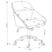 Jackman Upholstered Adjustable Home Office Desk Chair