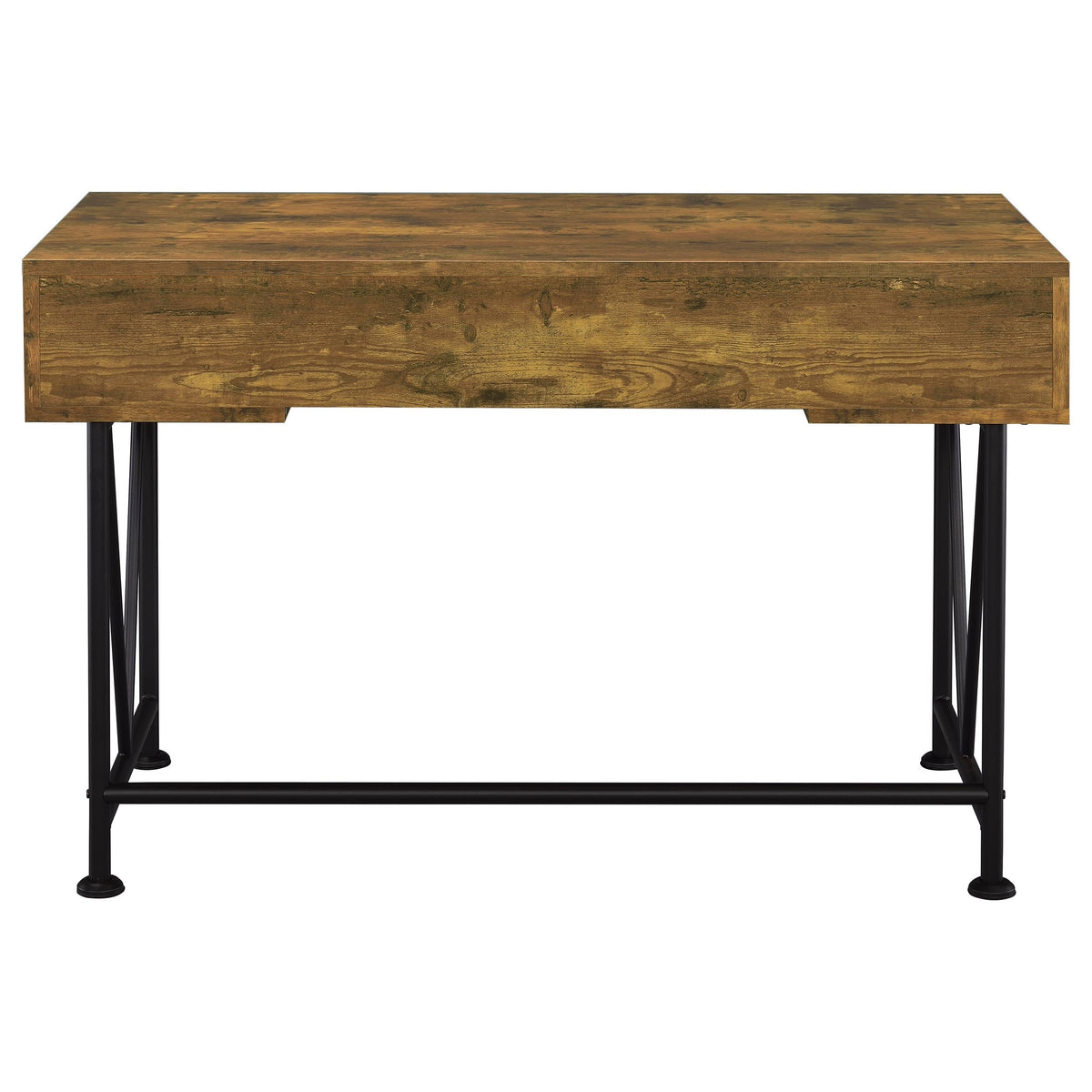 Analiese 2-piece Computer Desk Bookcase Set Rustic Nutmeg