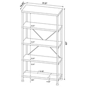 Analiese 63-inch 4-shelf Bookshelf