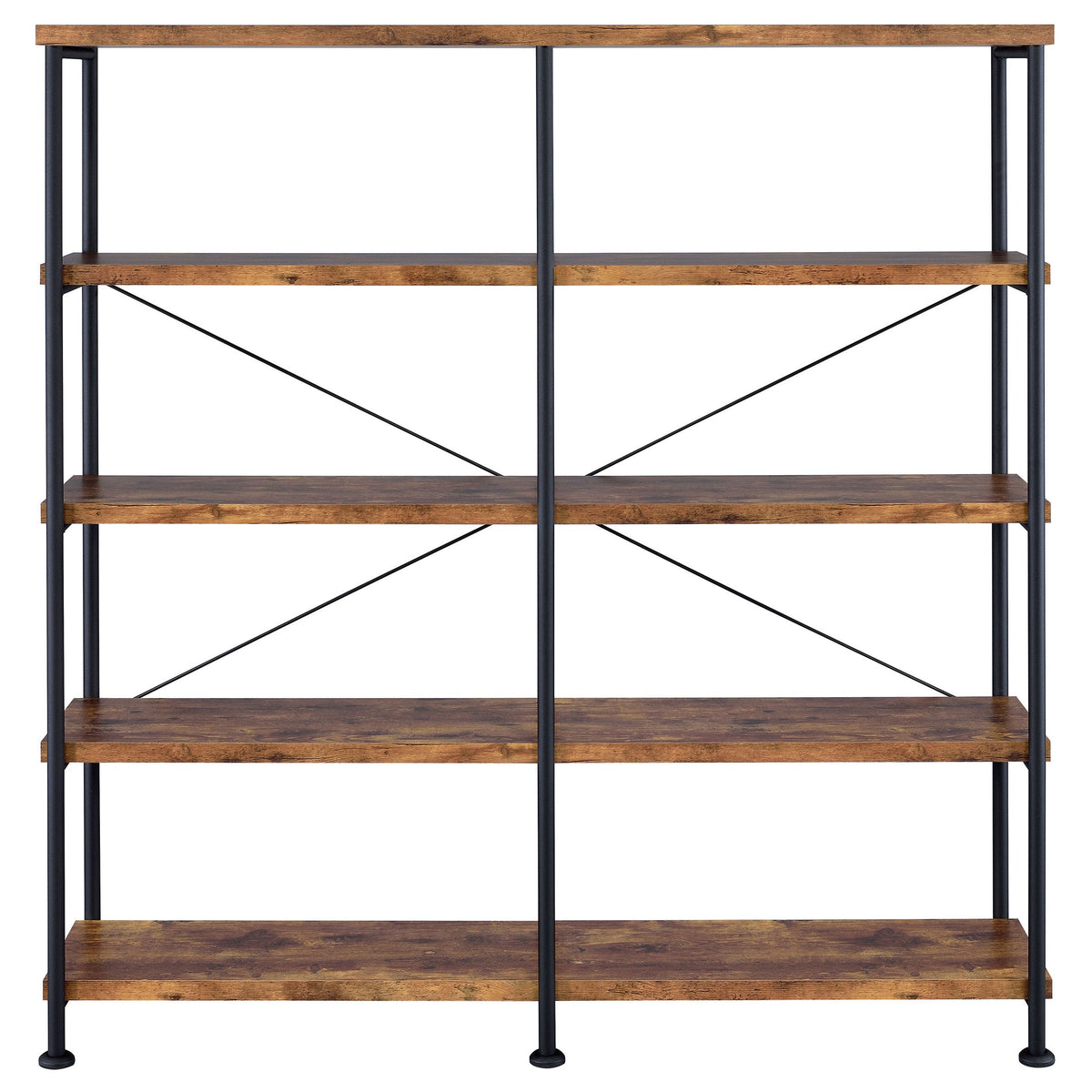 Analiese 63-inch 4-shelf Double Bookshelf