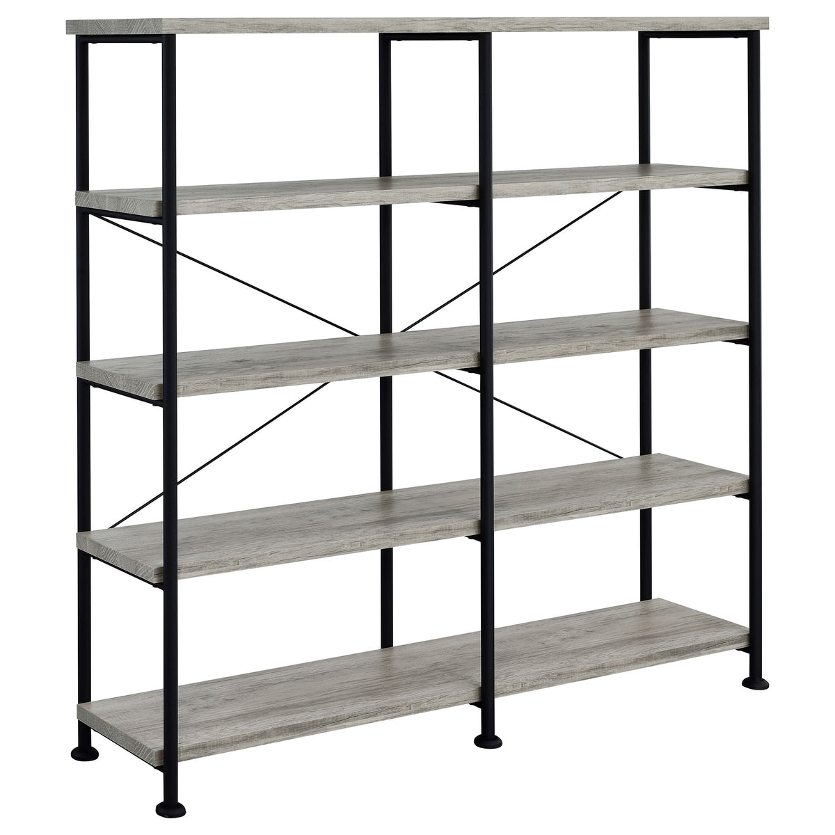 Analiese 63-inch 4-shelf Double Bookshelf
