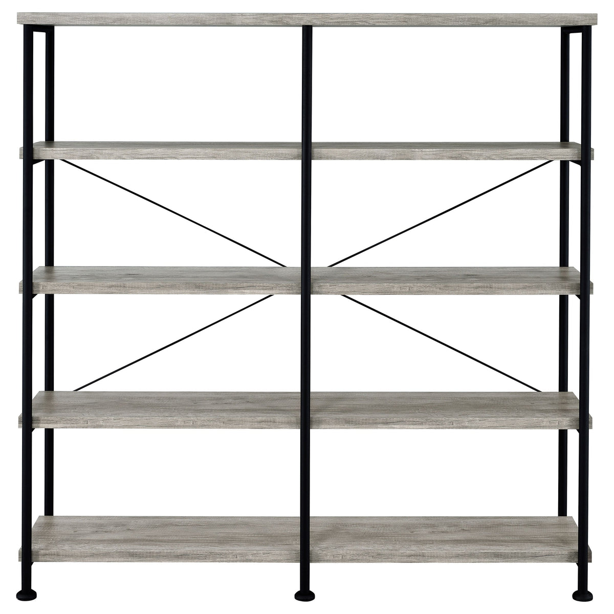 Analiese 63-inch 4-shelf Double Bookshelf