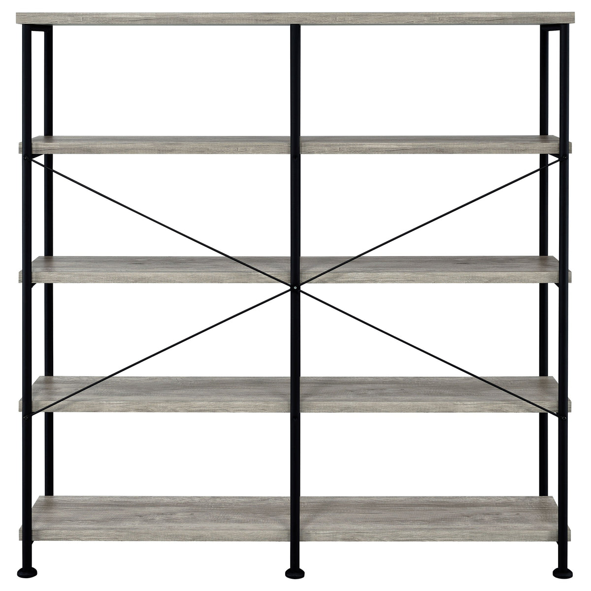 Analiese 63-inch 4-shelf Double Bookshelf