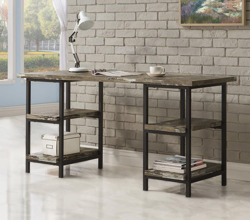 Kemper 59-inch 4-shelf Writing Desk Weathered Brown Default Title