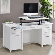 Dylan 60-inch 4-drawer Lift Top Office Desk High Gloss Default Title