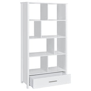 Dylan 68-inch 4-shelf Storage Bookshelf High Gloss