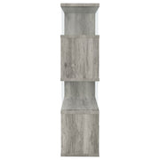 Emelle 63-inch 4-shelf Glass Panel Bookshelf