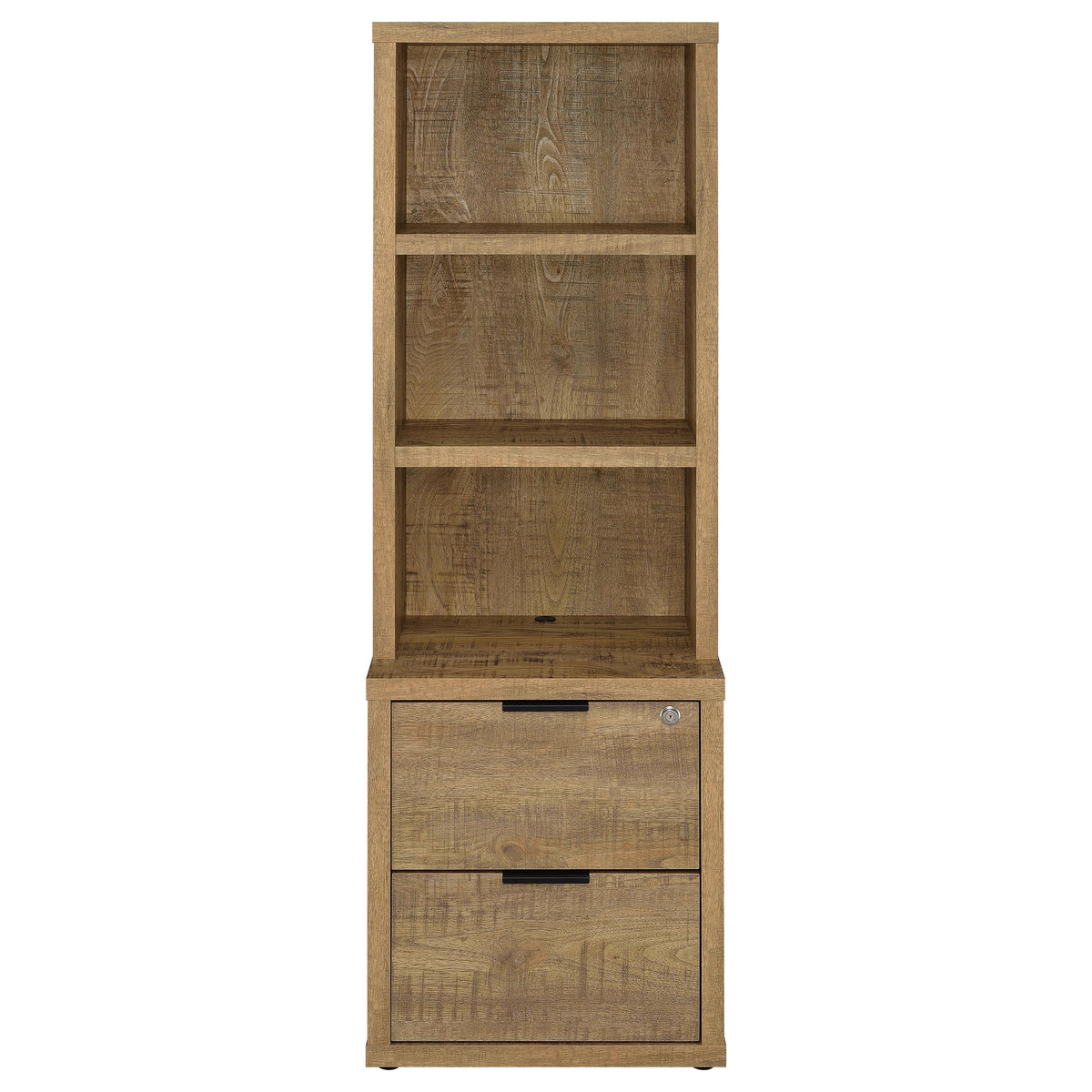 Westpark 3-shelf Bookcase USB and Lockable Drawer
