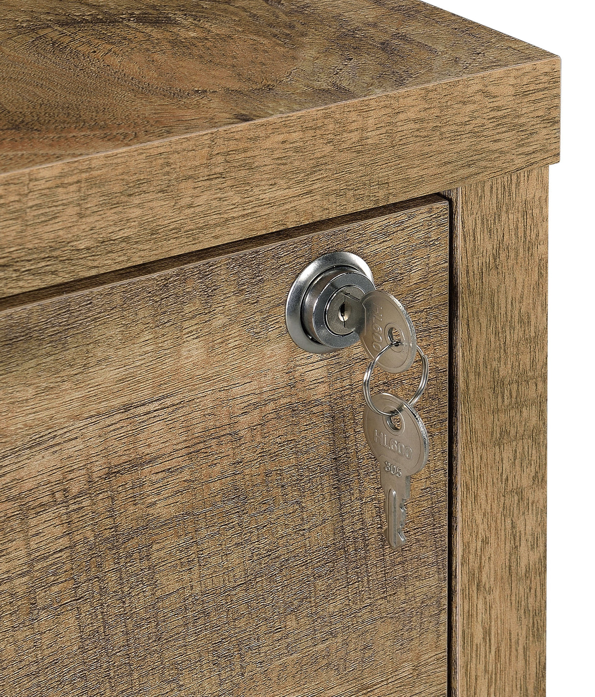 Westpark 3-shelf Bookcase USB and Lockable Drawer