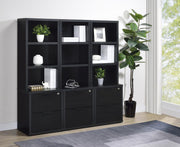 Westpark Wall Unit Bookcase Set with USB Black