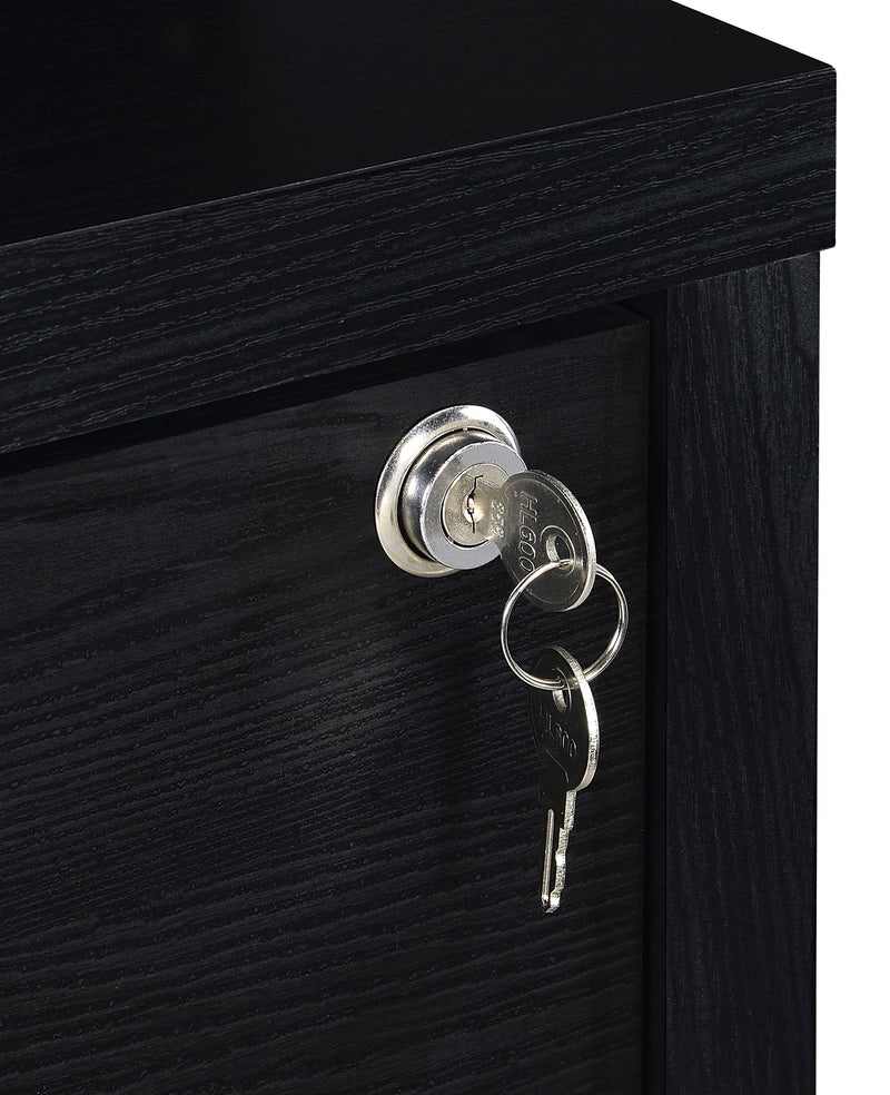 Westpark 3-shelf Bookcase USB and Lockable Drawer