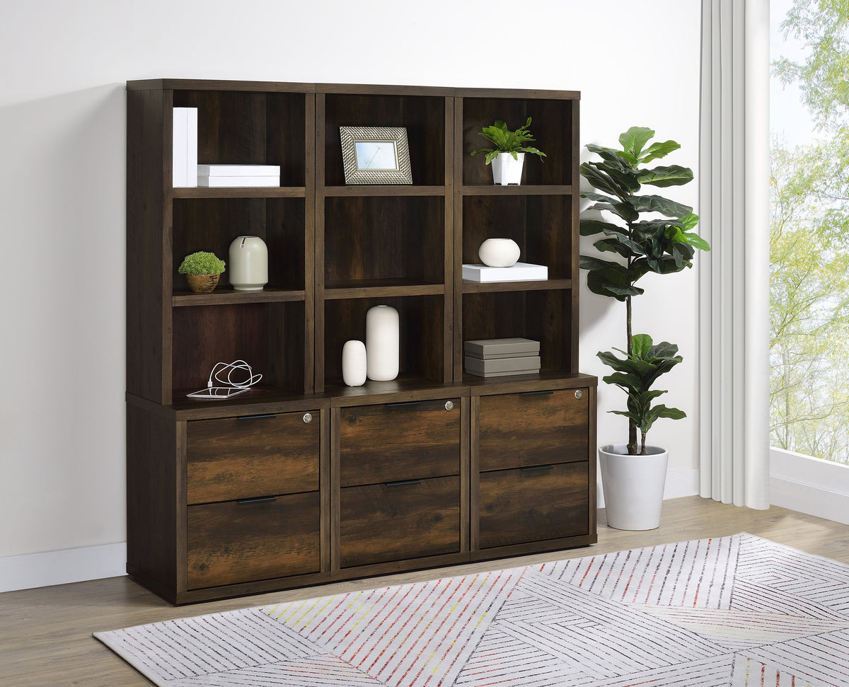 Westpark Wall Unit Bookcase Set with USB
