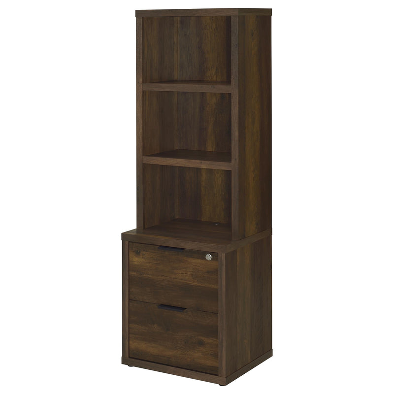 Westpark 3-shelf Bookcase USB and Lockable Drawer