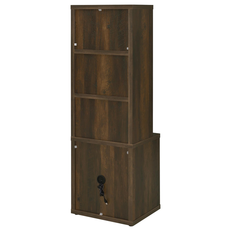 Westpark 3-shelf Bookcase USB and Lockable Drawer