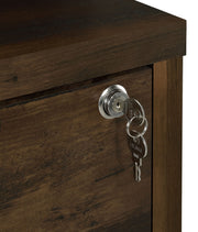 Westpark 3-shelf Bookcase USB and Lockable Drawer