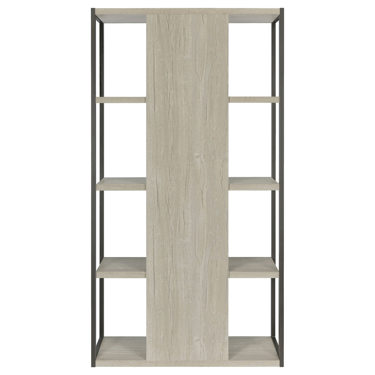 Loomis 72-inch 4-shelf Bookshelf Whitewashed Grey